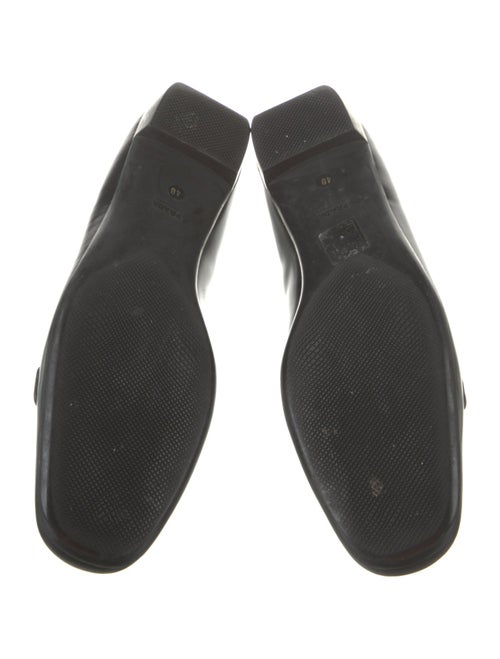 Prada Patent Leather Chain-Link Accents Loafers