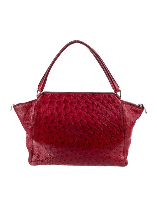 Prada Enameled Metal Triangle Top Handle Bag