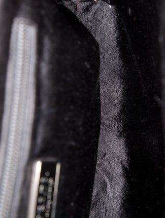 Prada Enameled Metal Triangle Top Handle Bag