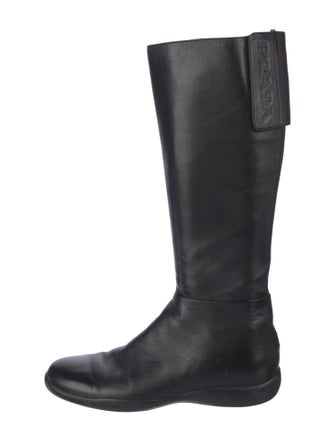 Prada Sport Leather Riding Boots