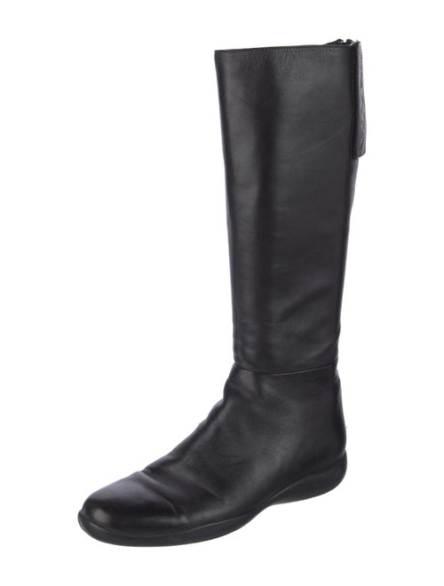 Prada Sport Leather Riding Boots