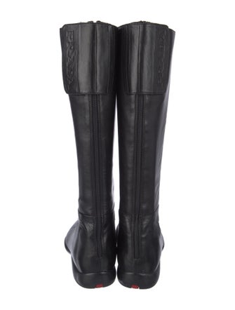 Prada Sport Leather Riding Boots