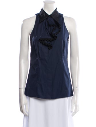 Prada 2012 Cowl Neck Blouse