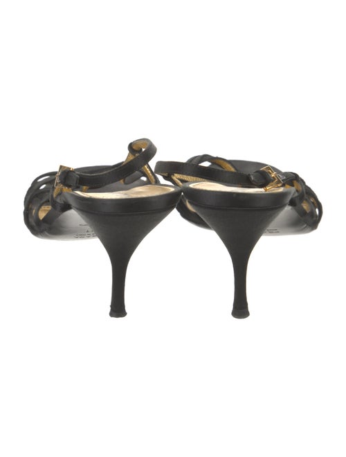 Prada Satin Slingback Sandals