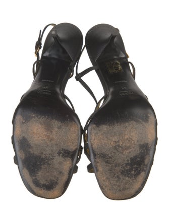 Prada Satin Slingback Sandals