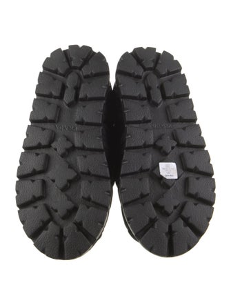 Prada Nylon Lace-Up Boots