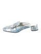 Prada Printed Crystal Embellishments Mules
