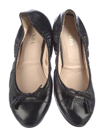 Prada Leather Ballet Flats