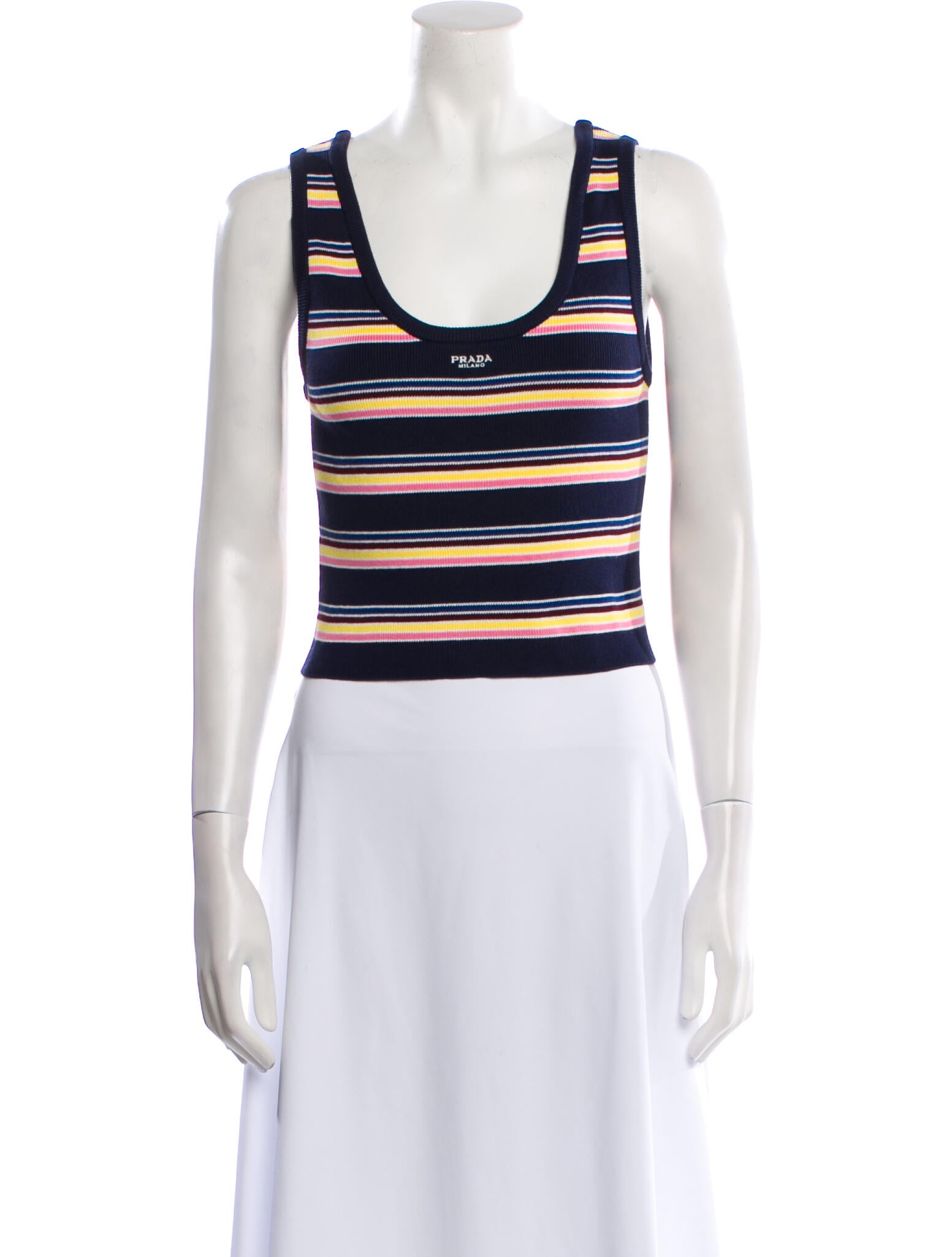 Prada 2025 Striped Crop Top
