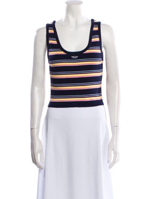 Prada 2025 Striped Crop Top