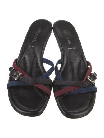 Prada Colorblock Pattern Slides