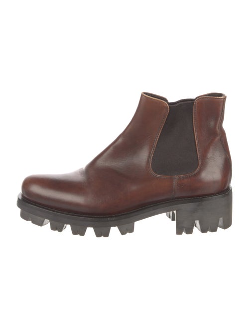 Prada Leather Chelsea Boots
