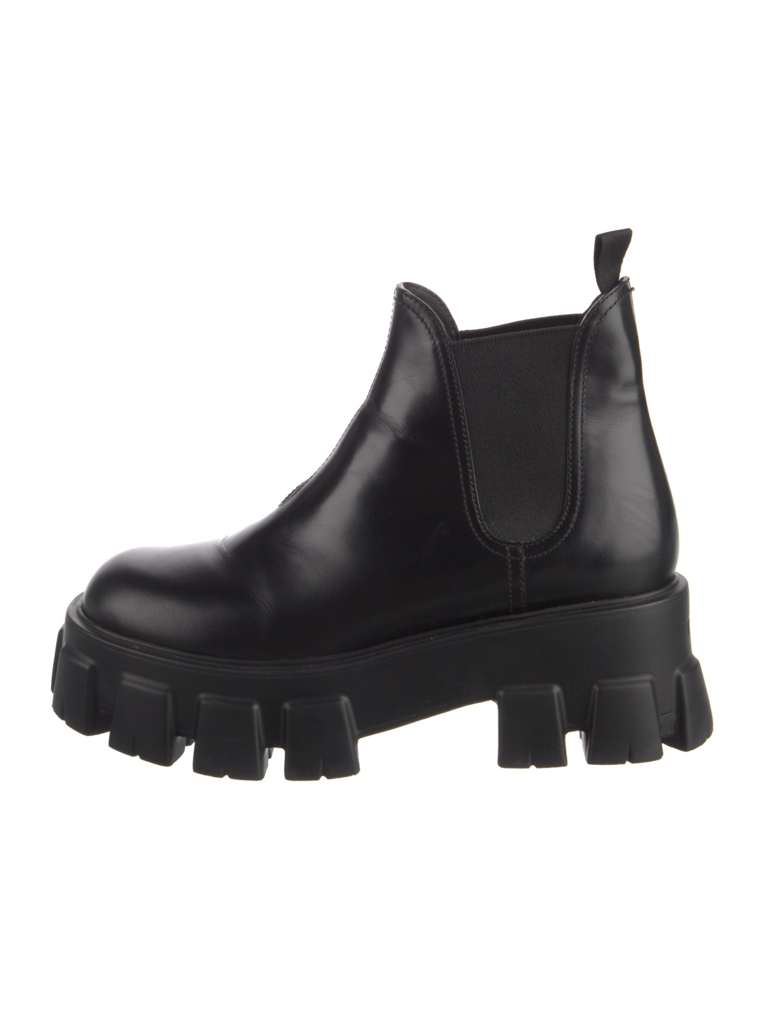 Prada Leather Chelsea Boots
