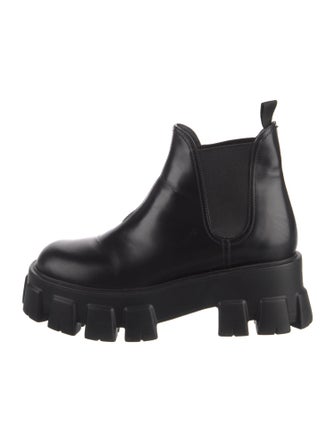 Prada Leather Chelsea Boots