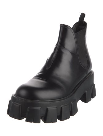 Prada Leather Chelsea Boots