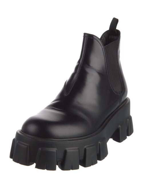 Prada Leather Chelsea Boots