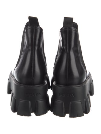 Prada Leather Chelsea Boots