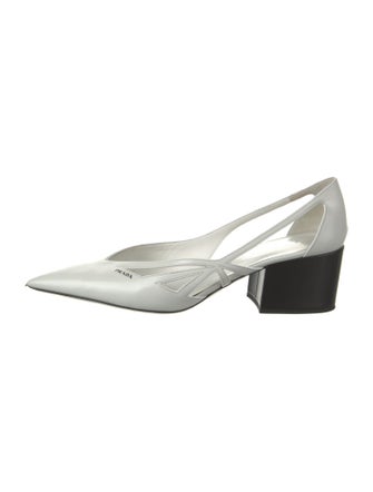 Prada Leather Slingback Pumps