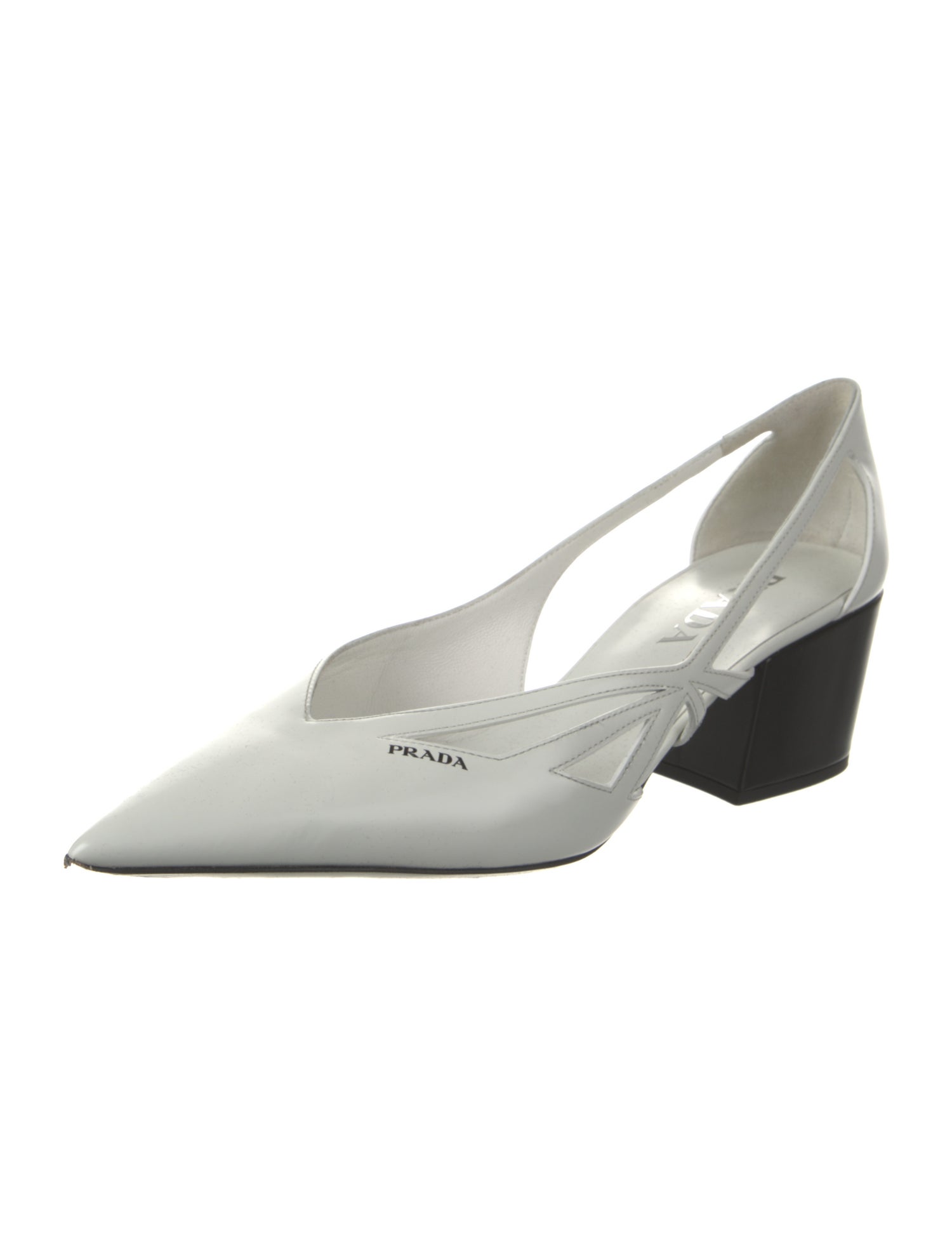 Prada Leather Slingback Pumps