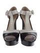Prada Leather T-Strap Sandals