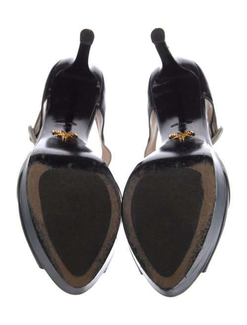 Prada Leather T-Strap Sandals
