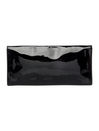 Prada Enameled Metal Triangle Clutch