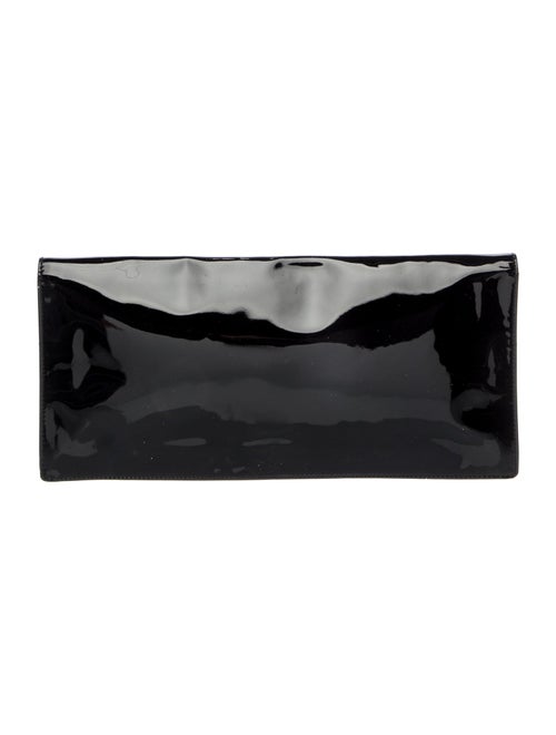 Prada Enameled Metal Triangle Clutch