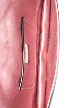 Prada Enameled Metal Triangle Clutch