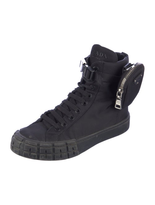 Prada Nylon Wedge Sneakers