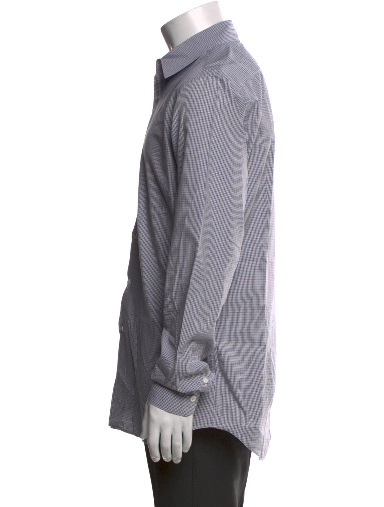 Prada 2011 Plaid Print Dress Shirt