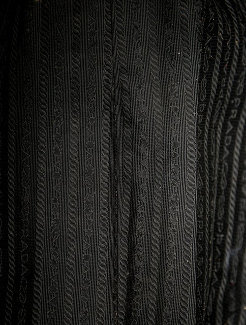 Prada Enameled Metal Triangle Shoulder Bag