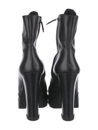 Prada Leather Lace-Up Boots