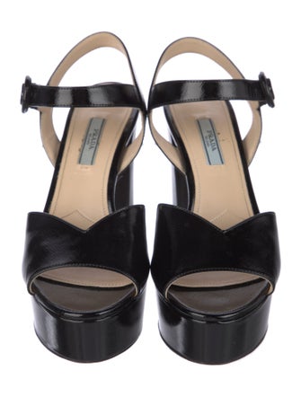 Prada Patent Leather Sandals
