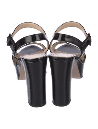 Prada Patent Leather Sandals