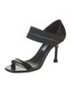 Prada Patent Leather Printed Sandals