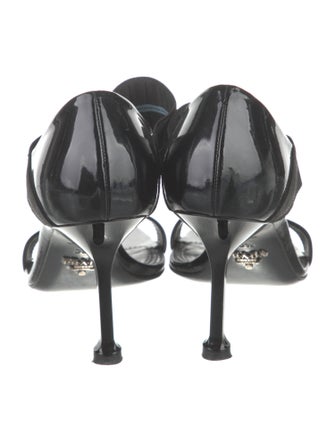 Prada Patent Leather Printed Sandals