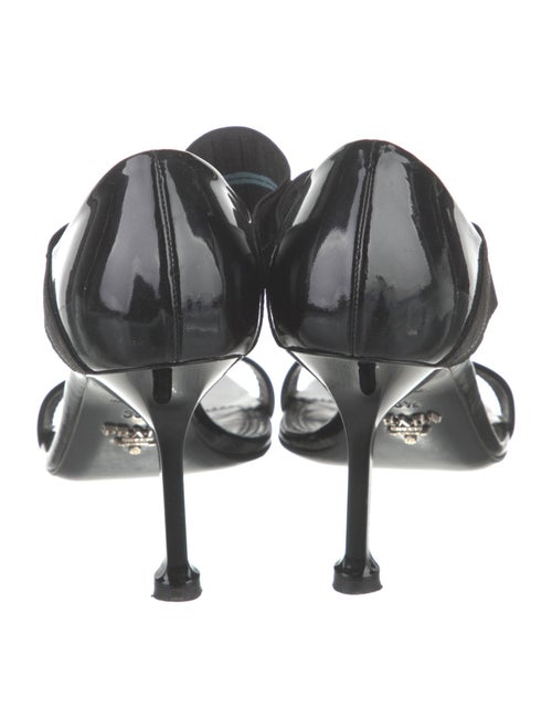 Prada Patent Leather Printed Sandals