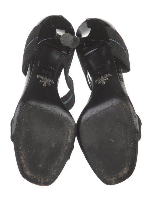 Prada Patent Leather Printed Sandals