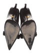 Prada Patent Leather Bow Accents Pumps
