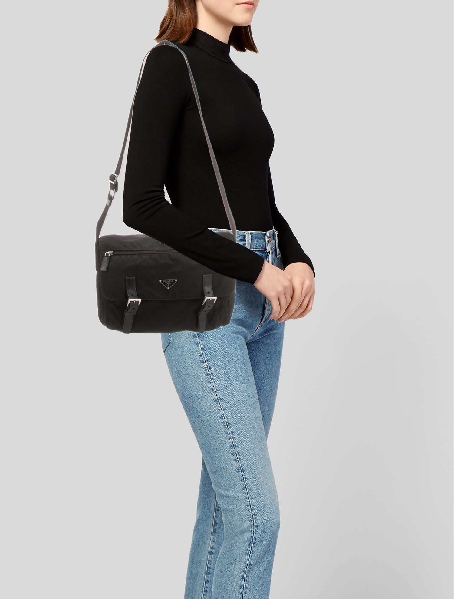 Prada Tessuto Nylon Messenger Bag