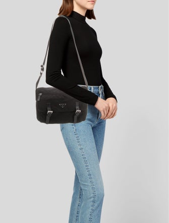 Prada Tessuto Nylon Messenger Bag