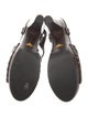Prada Leather Studded Accents Slingback Sandals