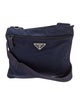 Prada Enameled Metal Triangle Shoulder Bag