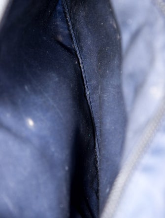 Prada Enameled Metal Triangle Shoulder Bag