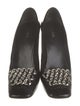 Prada Patent Leather Chain-Link Accents Pumps