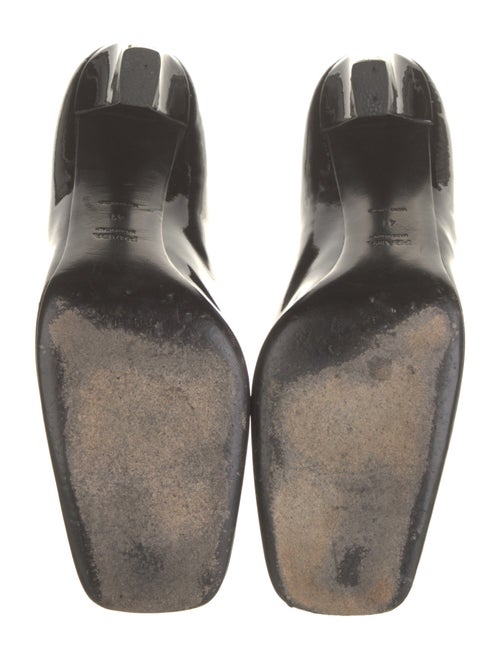 Prada Patent Leather Chain-Link Accents Pumps