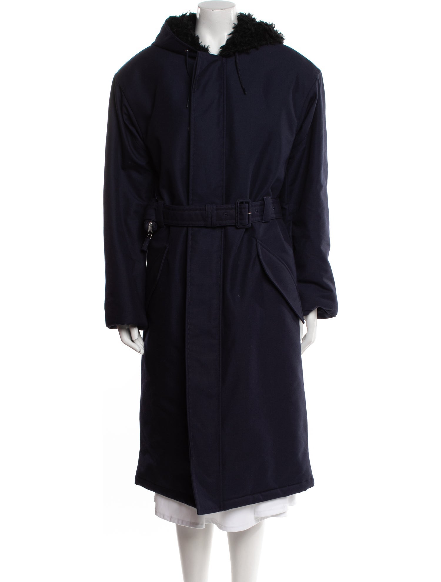 Prada 2022 Enameled Metal Triangle Coat w/ Tags