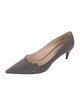 Prada Suede Scalloped Accent Pumps