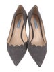 Prada Suede Scalloped Accent Pumps