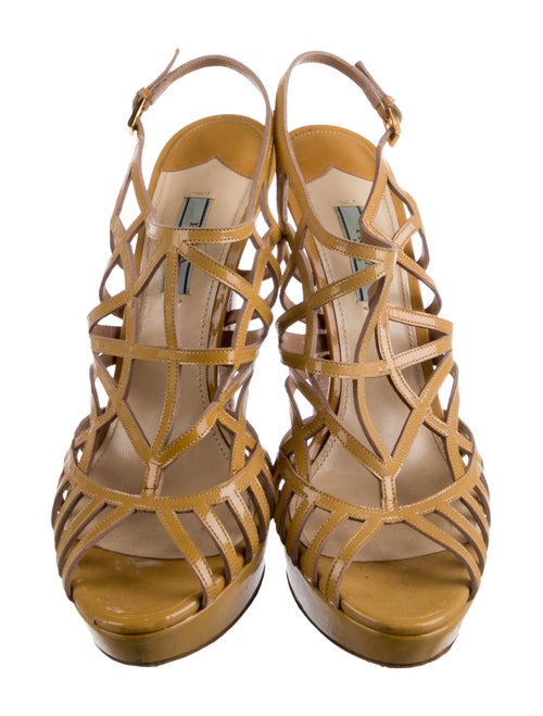 Prada Patent Leather Slingback Pumps